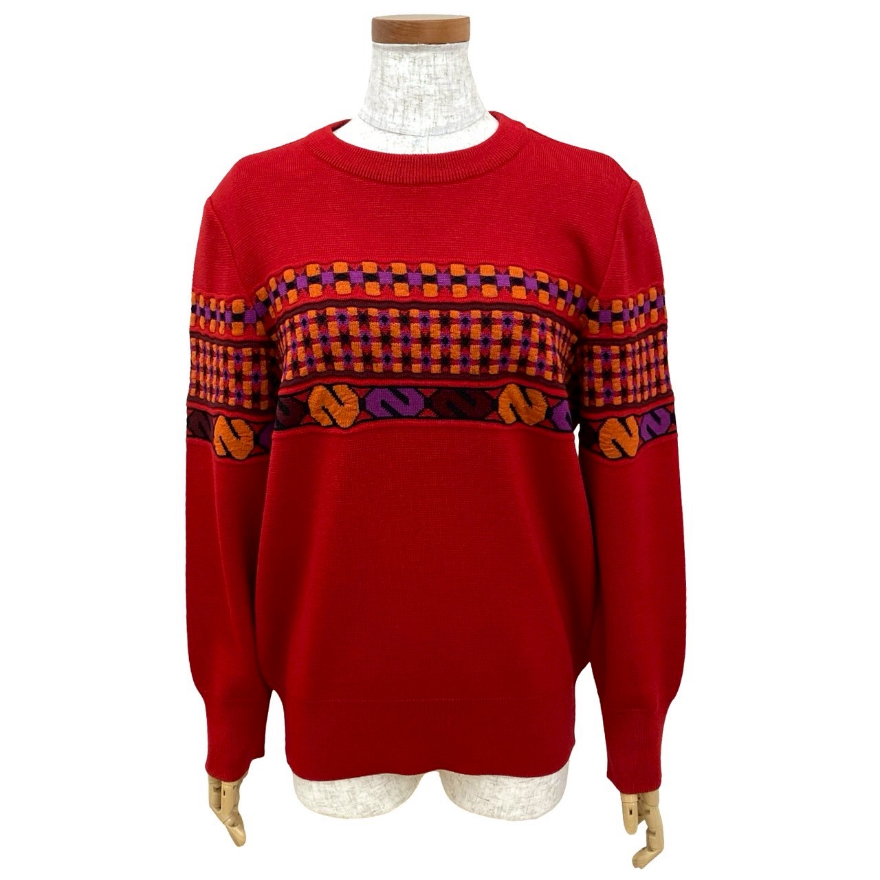 ヴィンテージセーター ウール レッド 08992
