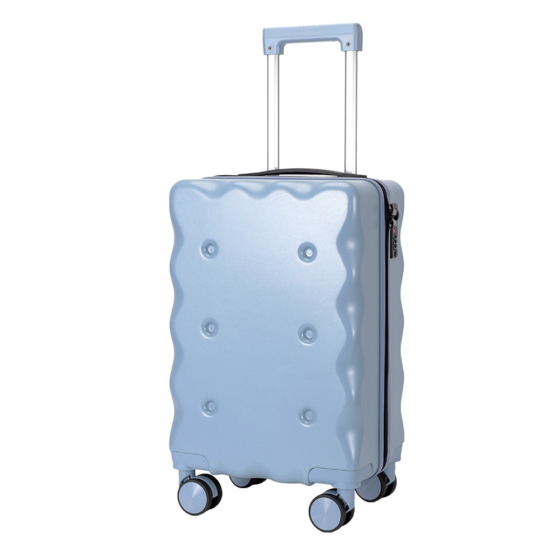 女性用荷物18インチ搭乗ケース2025新しい小型耐久性のある厚手の大容量トロリーケース旅行ケース