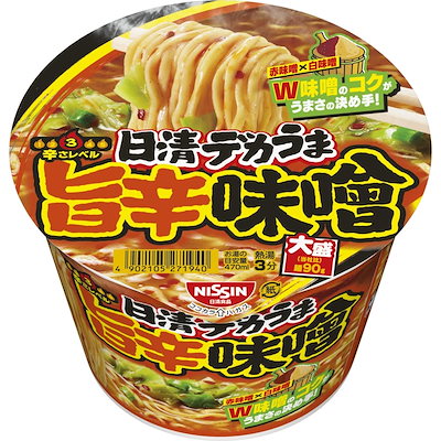 他サイト： 日清食品 日清デカうま 旨辛味噌 106g×12個の商品画像
