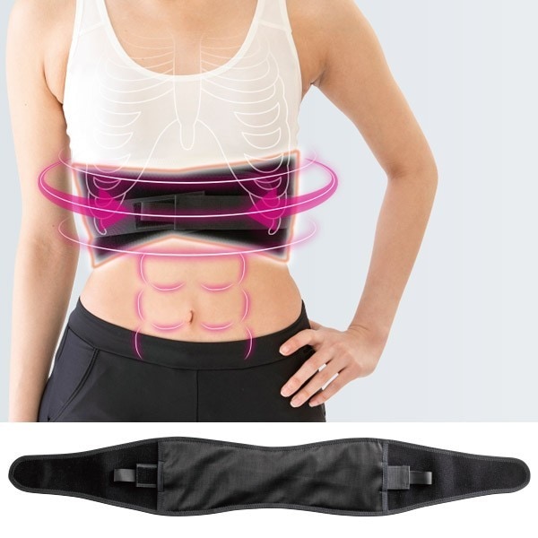 骨盤ベルト 姿勢矯正 肋骨締め ベルト コルセット くびれ アバラップ ダイエット サポーター 下腹 スタイルアップ ムレない 簡単 巻くだけ 薄い 日本製 今村式あばラップベルト