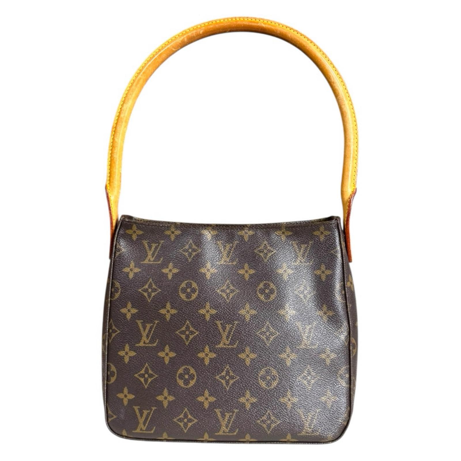 ルイヴィトン ルーピングMM モノグラム ショルダーバッグ モノグラムキャンバス M51146 ブラウン LOUIS VUITTON 中古