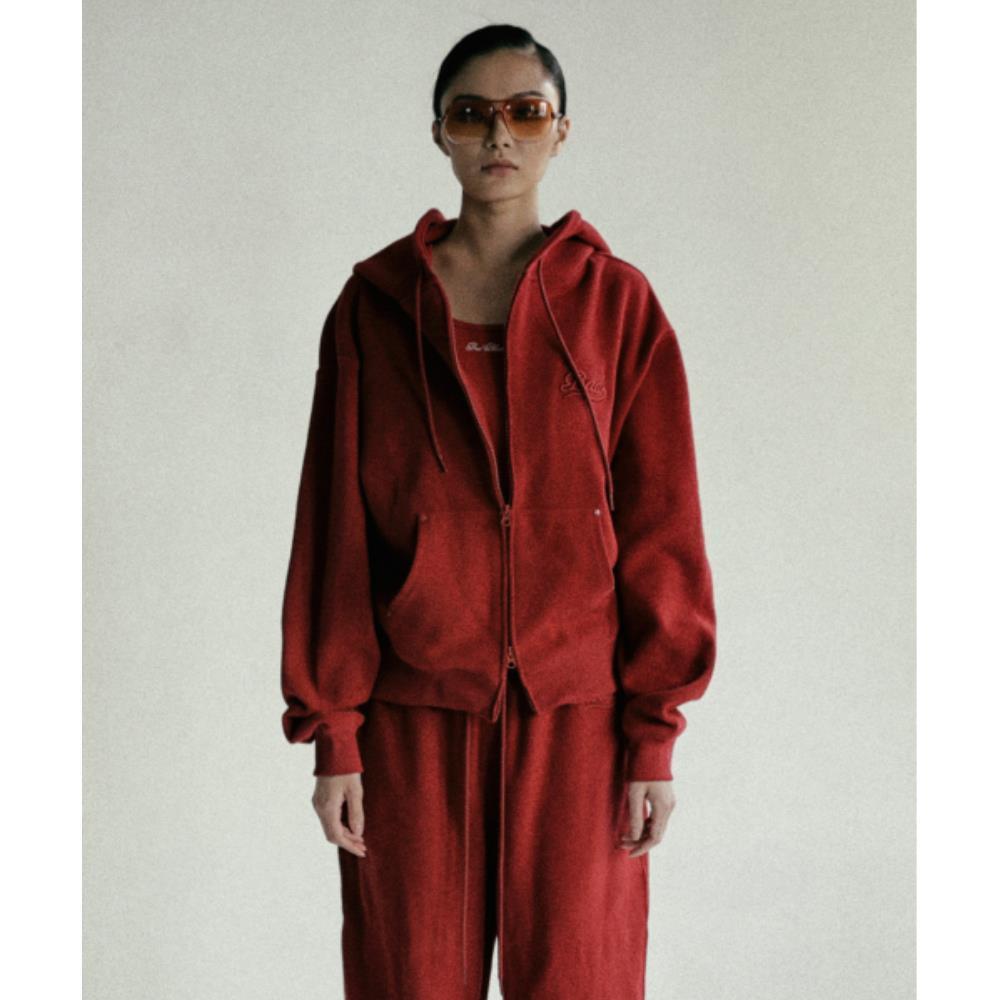BADBLOOD Beyond Soft Hood Zip-Up Red w-hde24-045 10,511円