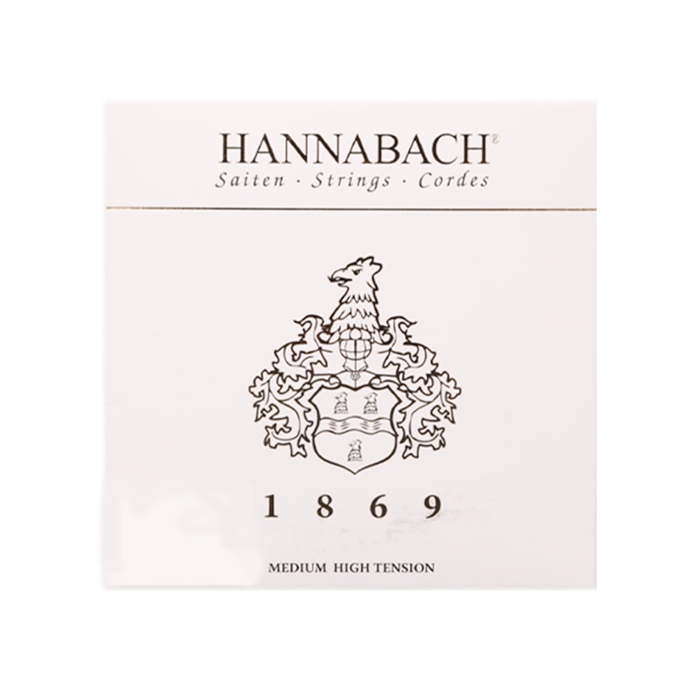 Hannabach シリーズ カーボン 金メッキ巻きクラシックギター弦 ナイロン弦 1869MHT ミディアム ハイ テンション 1セット 耐久性が高い