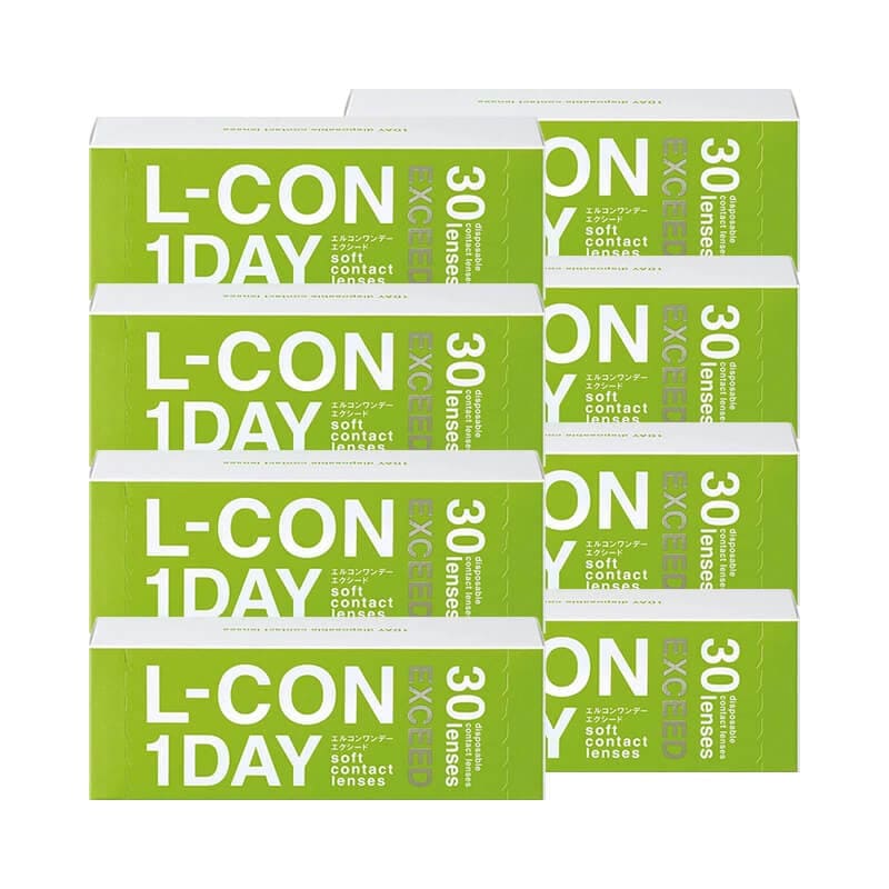 30枚入 [ 8箱 ] エルコンワンデー エクシード L-CON 1day EXCEED シンシア クリアコンタクトレンズ ワンデー