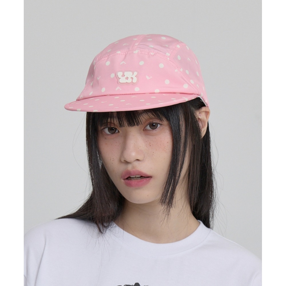 WAIKEI ドルフィンドットダックキャップピンク