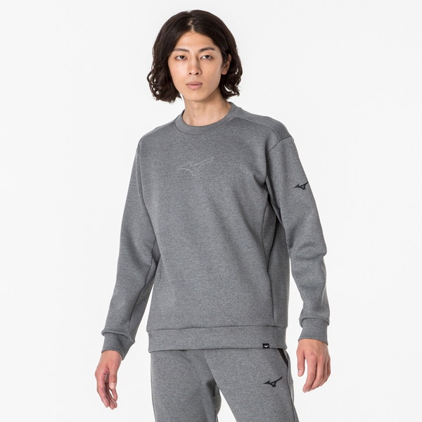 MIZUNO ミズノ ストレッチスウェットクルー ユニセックス トレーニングウエア トップス メンズ 32MCA05206