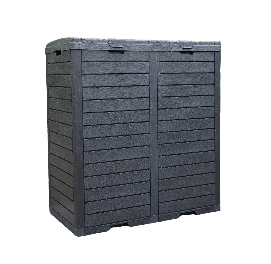 74ゴミ箱 屋外 230L 屋外収納庫 物置 大容量 樹脂 頑丈 大型 安定 簡単組立 ゴミ荒らし防止 カラスよけ 大型 野良猫よけ ふた付き ゴミステーション ゴミボックス ゴミ収納 ゴミ保管 ゴミ