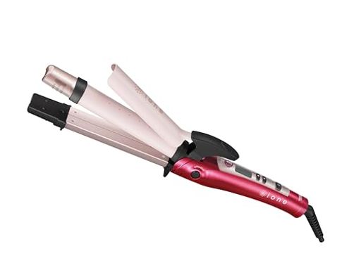 テスコム (TESCOM) ヘアアイロン スチーム付 32MM マイナスイオン 2WAY IONE スパークルピンク IPW1832-P