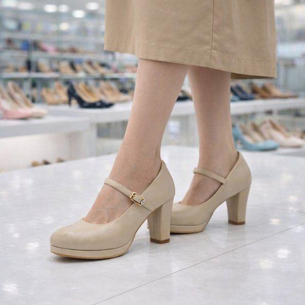 女性のフロントギャザーヒール 7CM PFESPH563BKBE HFGZ3B GN_GN