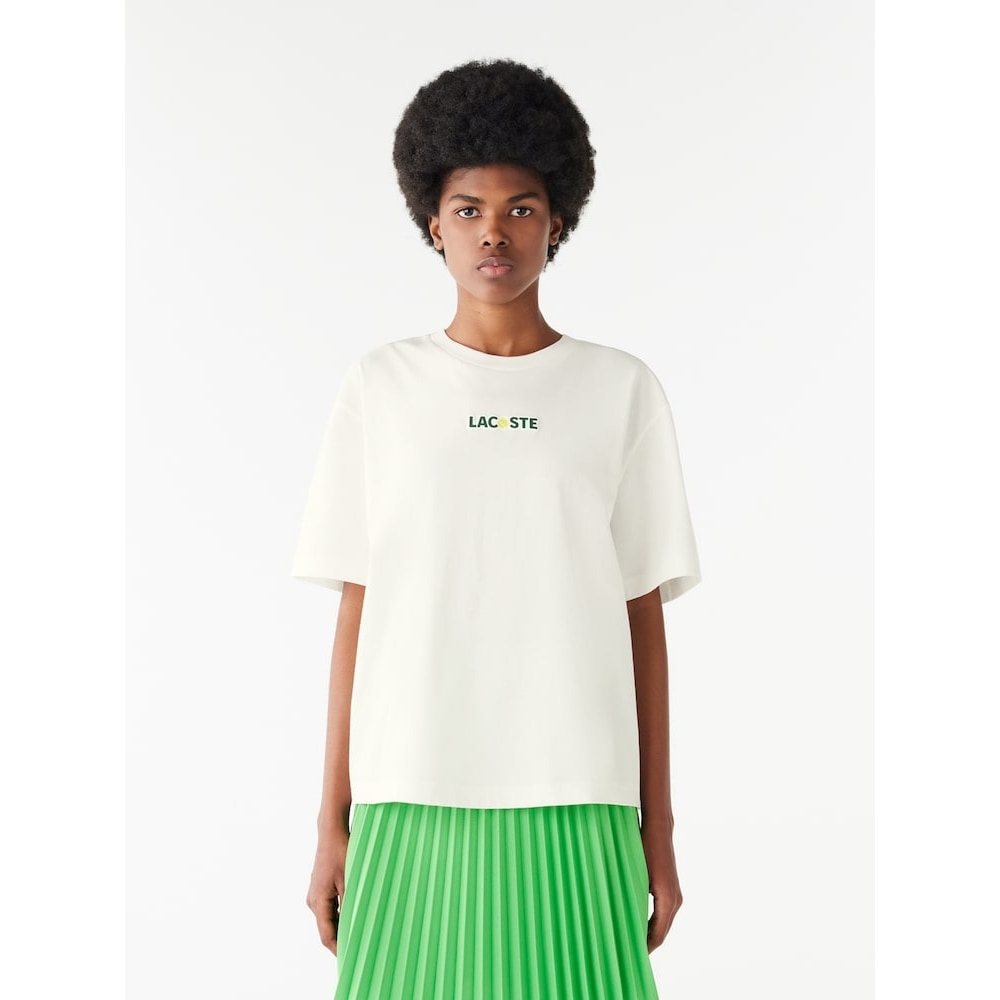 LACOSTE 女性用テニスオーバーフィットショートスリーブ T シャツ TF7293-54G 70V Q2NTF7293-54G70V
