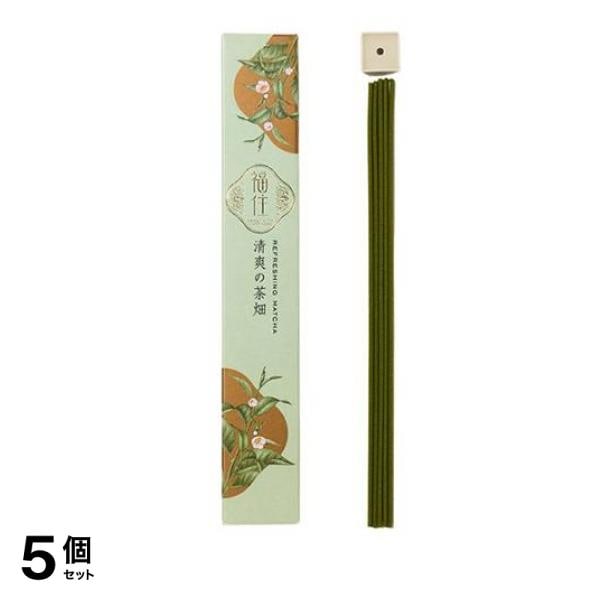 日本香堂 福住 (ふくずみ) 清爽の茶畑 香立付 40本入 5個セット