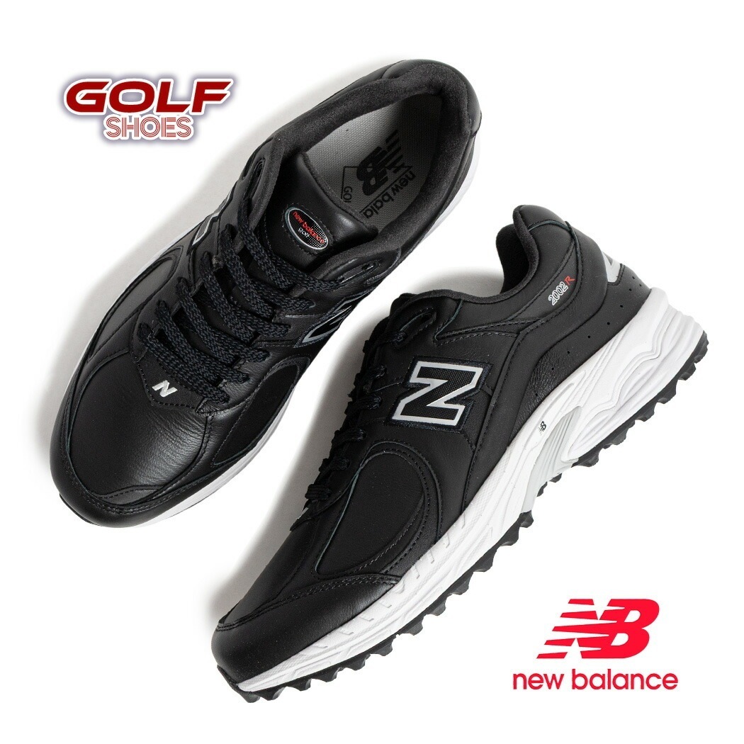 海外限定 NEW BALANCE ニューバランス 2002 ゴルフ スニーカー GOLF UGS2002E BLACK ( 日本未発売 ブラック 黒 メンズ ゴルフ スパイク 1906 )