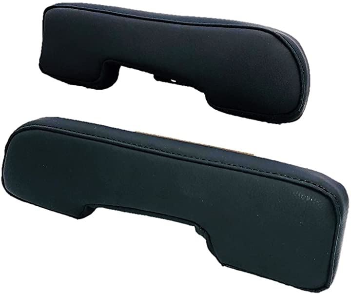 トヨタ ハイエース 用 200系 ドアアームレスト レザー調 サイド 左右 set レジアスエース 1型 2型 3型 4型 5型 肘掛 ひじ掛け 小物入れ( ブラック（ライン色線）)