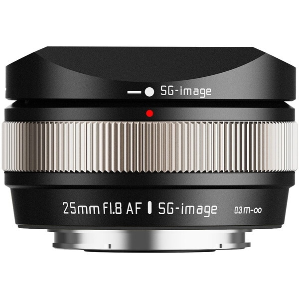 SG-image SG AF25mm F1.8 B X C (S) シルバー 単焦点レンズ (富士フイルムXマウント)
