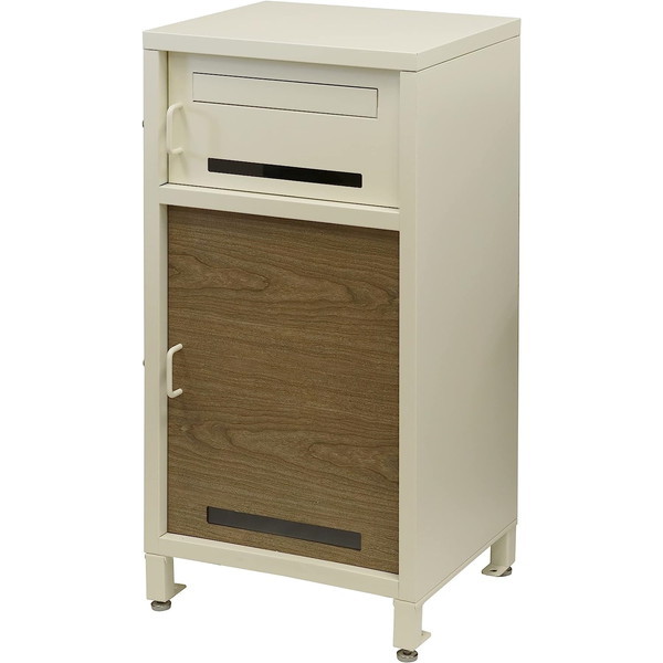 MOJYU PBX-027 宅配ボックス付ポスト Lauro(ラウロ) (アイボリー)