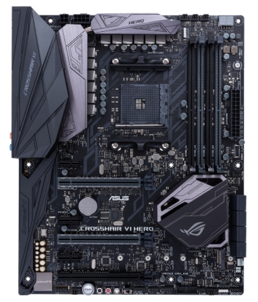 ASUS ROG CROSSHAIR VI HERO X370 AM4 DDR4 64G ATX Motherboard