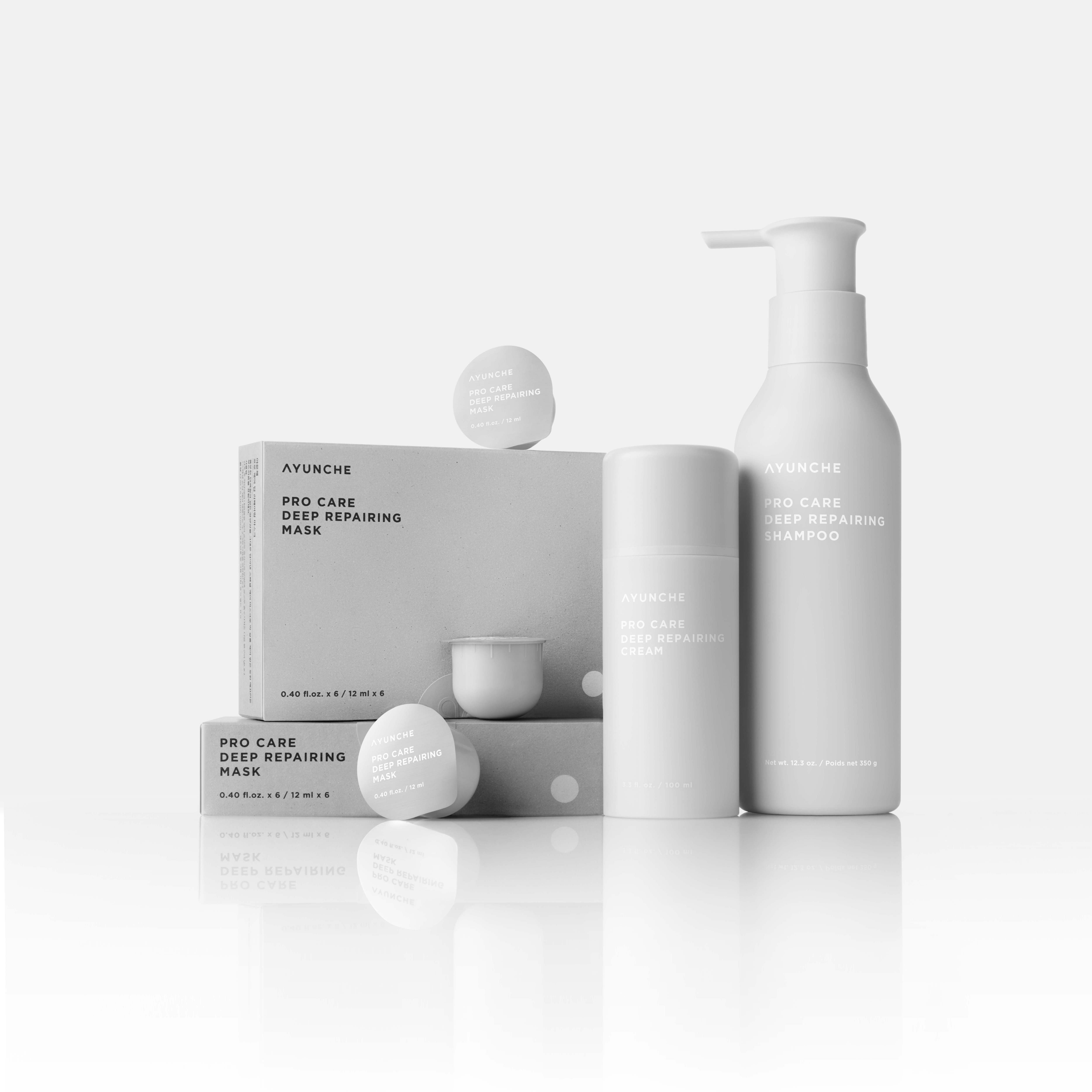 サロンコネクティング プロケア ディープリペアリング トータル3点セット (シャンプー 350g + マスク 12mlx6 + クリーム 100ml)