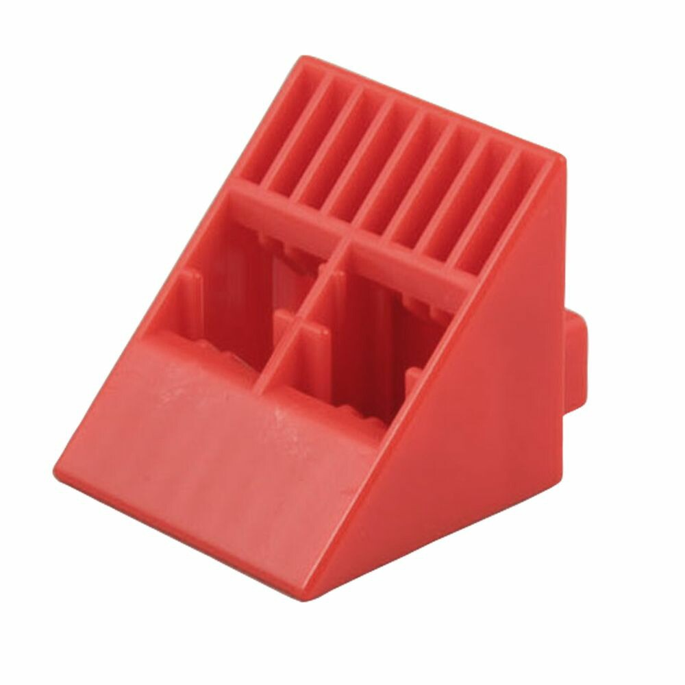 （まとめ買い）Artecブロック Lブロック 三角 100ピース 赤 151483 [x3セット]