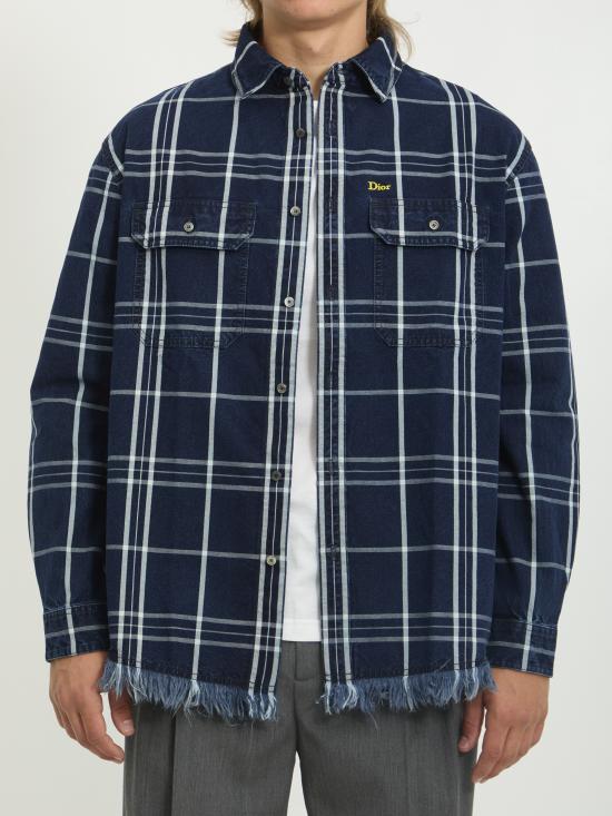 DIOR Men Long Tops 693D592 BLUE