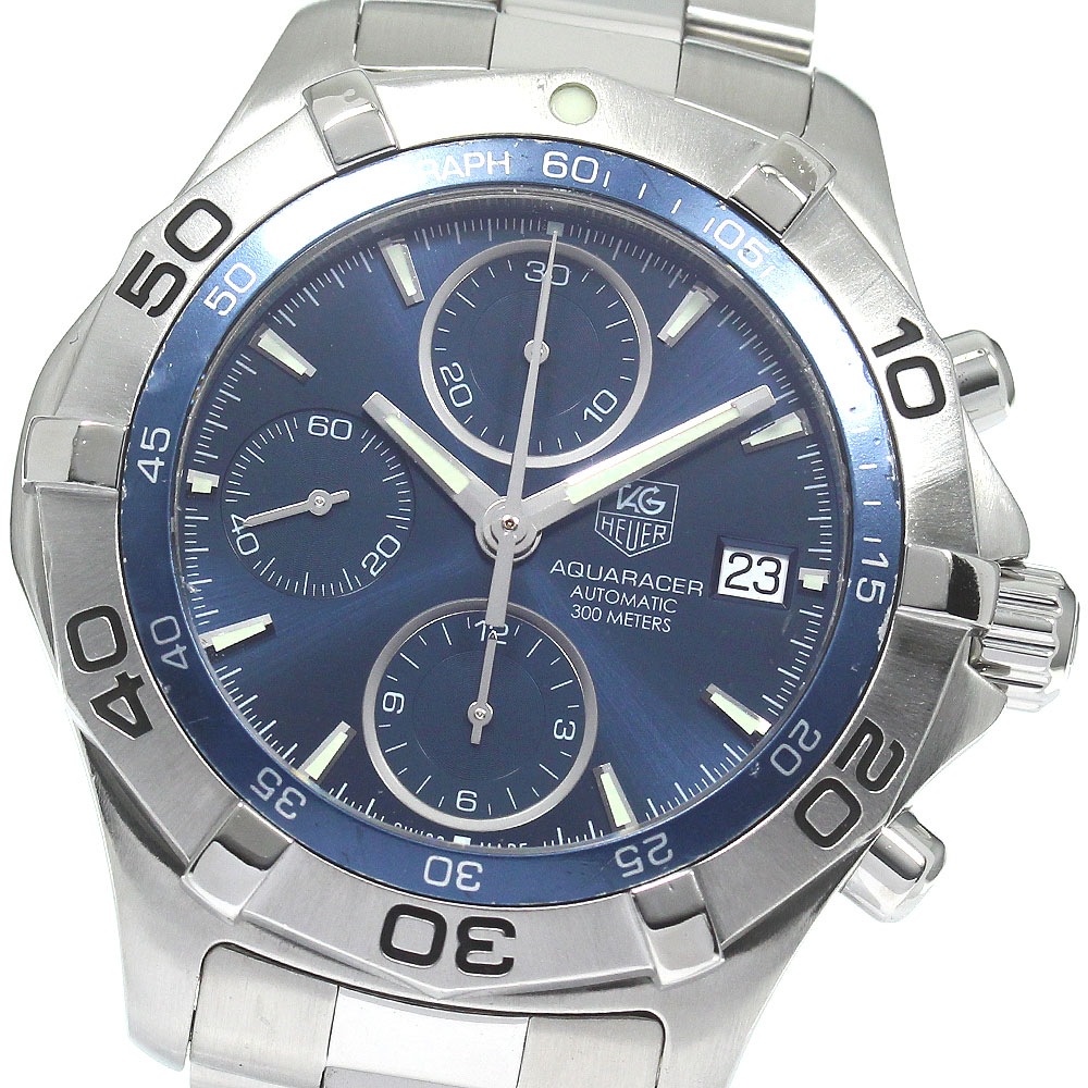 タグホイヤー TAG HEUER CAF2112 アクアレーサー クロノグラフ デイト 自動巻き メンズ _825313【中古】