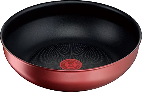 ティファール(T-fal) 炒め鍋 中華鍋 深型 ウォックパン 26cm インジニオネオ IHルージュアンリミテッド IH対応 L38377 レッド