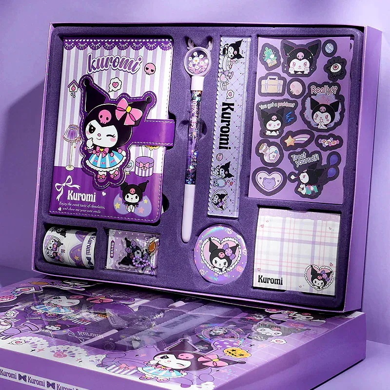 【期間限定】ノートセット クロミメロディノート ギフトセット ボックス プレゼント用（ノートステッカー定規ペンなど入り）