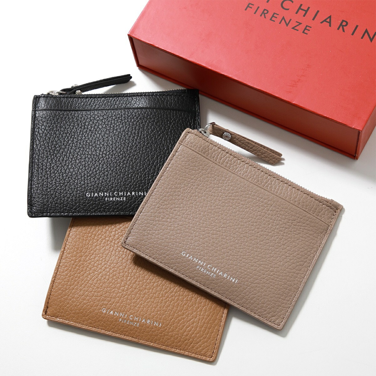 GIANNI CHIARINI ジャンニキアリーニ コインケース カードケース PF WBW13755 GRN レディース フラグメントケース レザー ロゴ カラー3色