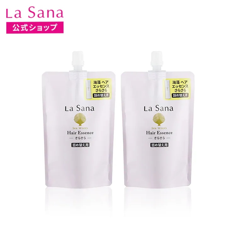 ラサーナ 海藻 ヘア エッセンス フローラル&フルーティーの香り さらさら 140ml（詰め替え用）2個セット