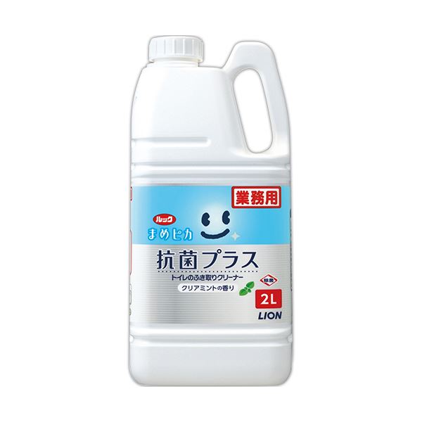 (まとめ)ライオン ルック まめピカ 抗菌プラストイレのふき取りクリーナー つめかえ用 2L TSHKG2 1個 (×5セット)