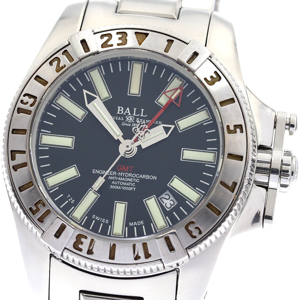 ボールウォッチ BALLWATCH DG1016A エンジニア ハイドロカーボン GMT デイト 自動巻き メンズ _893592【中古】
