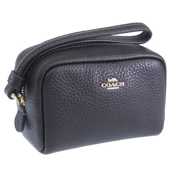 コーチ ポーチ レディース アウトレット リストレット レザー ブラック PCH WRST PBBLD LTH CW906IMBLK COACH 8,064円