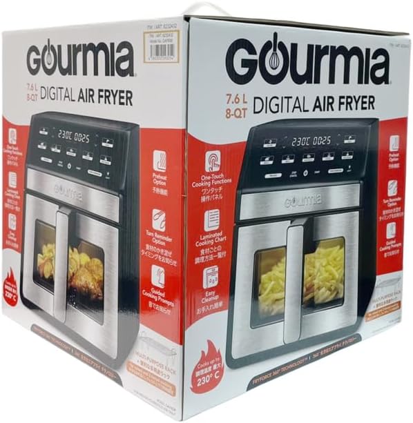 【 GOURMIA 】 デジタルフライヤー 7.6L GAF858　 エアーフライヤー コストコ　ノンオイル ヘルシー 時短 調理 器具 キッチン