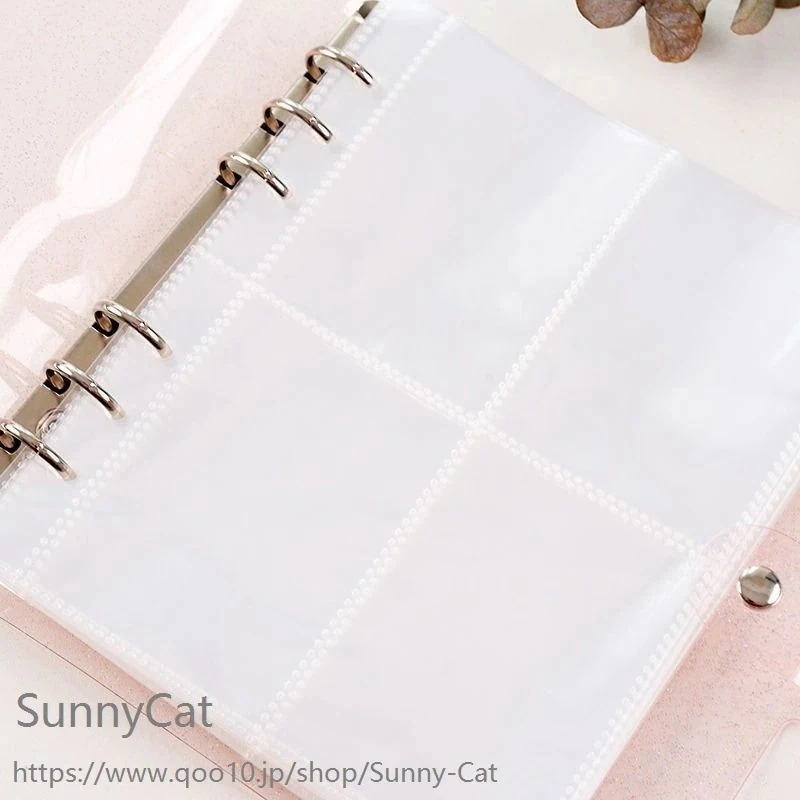 【10点セット】A5 6穴 リフィル 10枚セット クリア ハート ファイル コレクトブック バインダー アルバム トレカ収納 アイドル 推し活 写真入れ 収納ケース 収納本 トレカケース 収納 韓国