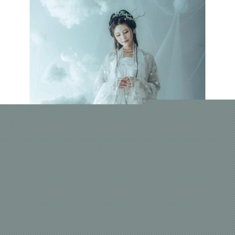 漢服　白　桜花びら　超豪華中華服　振り袖チャイナ服　中国古代唐装　中華ドレス　華流コスプレ仮装　中華コスチュム　華服　チャイナ風舞台ステージ衣装　イベ