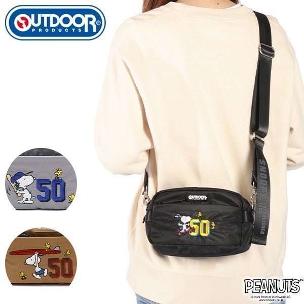 ショルダーバッグ レディース メンズ 斜めがけバッグ ブランド バッグ 斜めがけ 軽量 小さめ ファスナー PEANUTSコレクション スヌーピー ミニショルダー ODB030