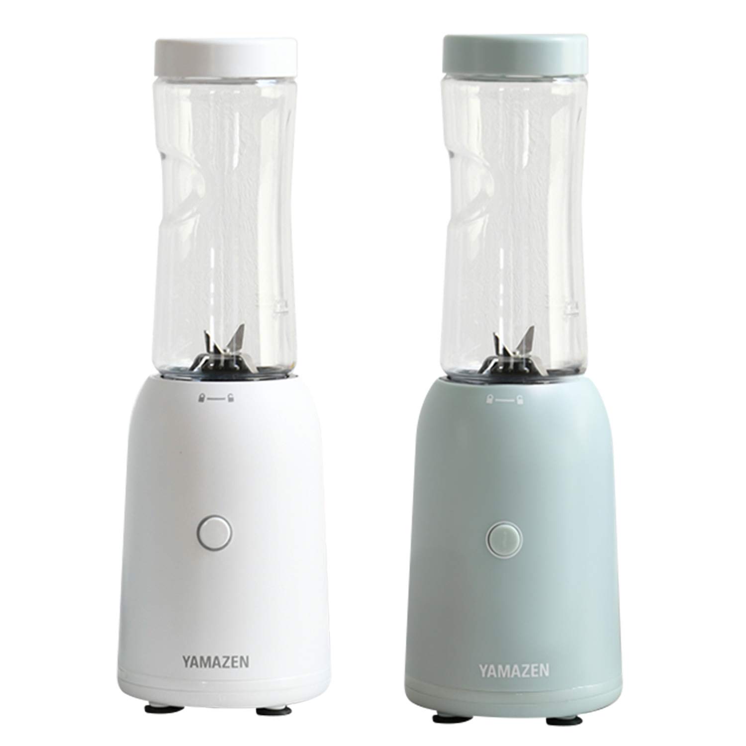 ミキサー ブレンダー タンブラーミキサー ボトルブレンダー 【2個セット】 YMF-280(IB) ホワイト /アイスブルー各1個