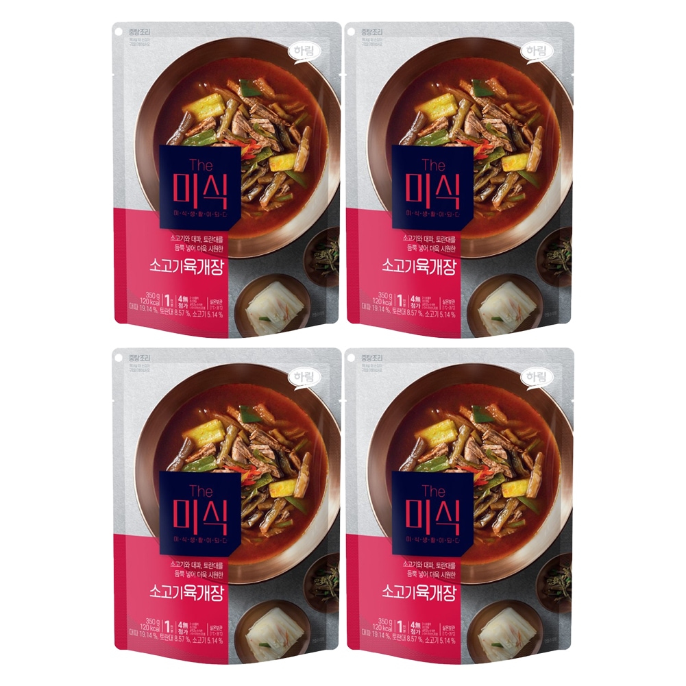 THE ミー式 おいしい 手軽式 韓国 牛肉のユッケジャン 350g X 4個 4,893円