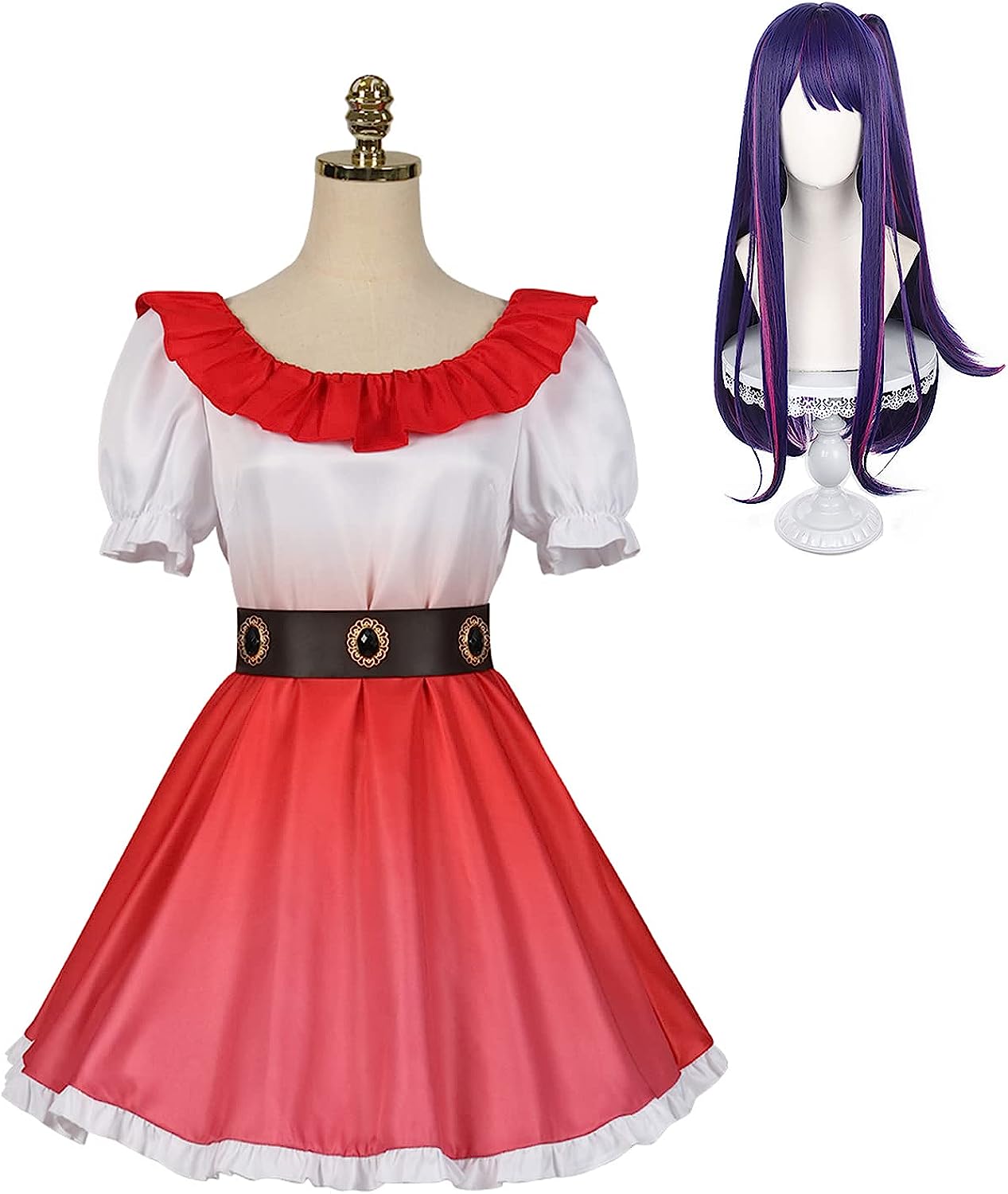 コスプレ衣推しの子星野アイ舞台ウィッグ付きイベントパーティー変演出服クリスマス30%までに制限