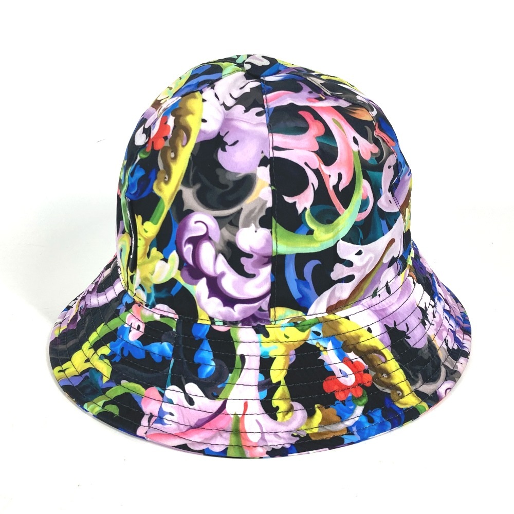 ハット 総柄 ハット帽 帽子 バケットハット ボブハット ポリエステル マルチカラー