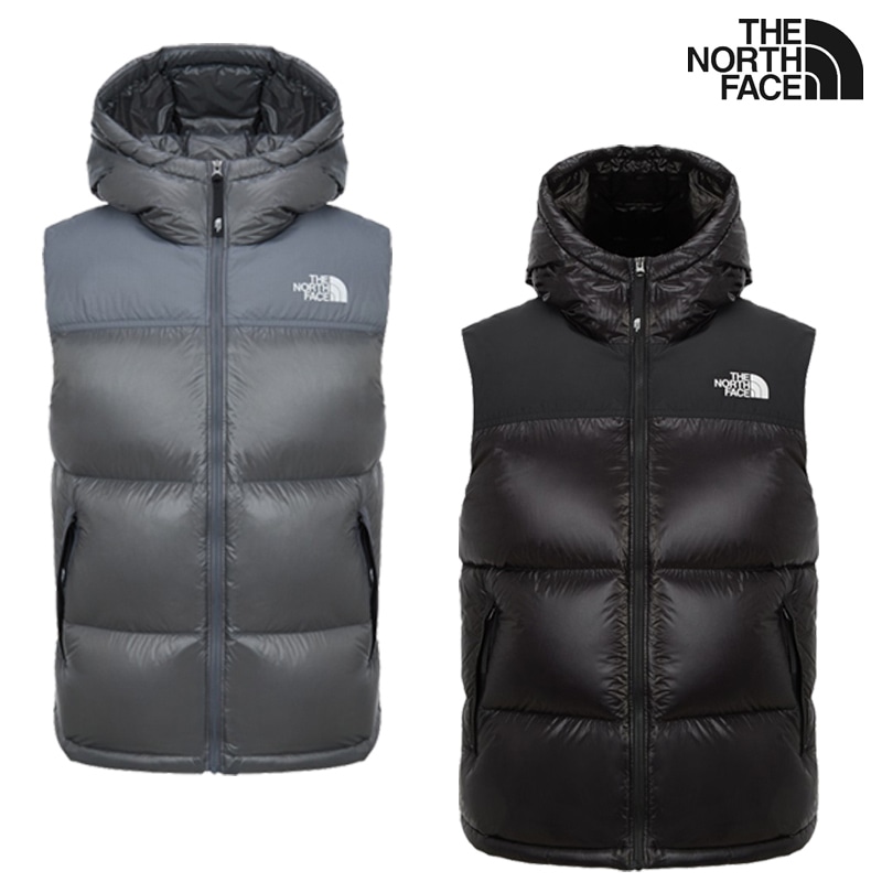 NV1DR64 MS NUPTSE AIR VEST RDS 25FW 新作 ユニセックス ダウン 軽量 防寒 フード付き 冬コーデ デイリー アウトドア タウンユース コーデ提案 パンツ デニム