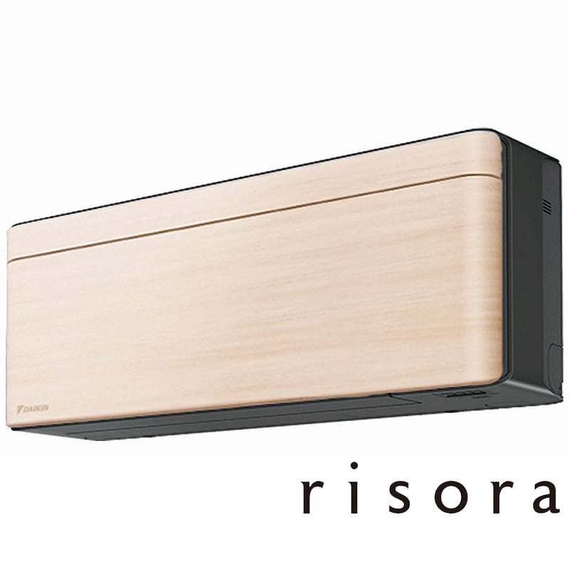 （標準取付工事費込）ダイキン　DAIKIN　エアコン おもに8畳用 risora リソラ SXシリーズ [ナチュラルウッド]　S253ATSS-K/C 本体ダークグレー色