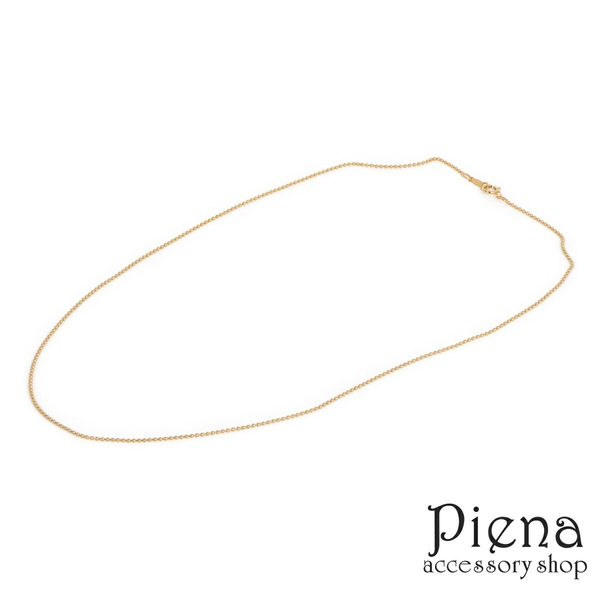 ネックレス レディース 14KGF ゴールドフィルド ボールチェーン 45cm 1.2mm 1本