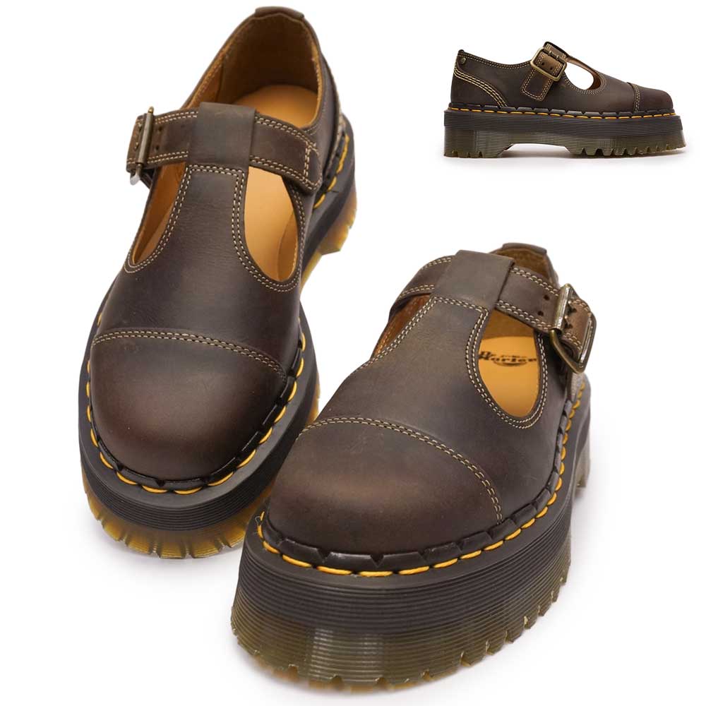 レディース BETHAN ARC 31465201 ダークブラウン 正規品 厚底 メリージェーン Tストラップ レザー