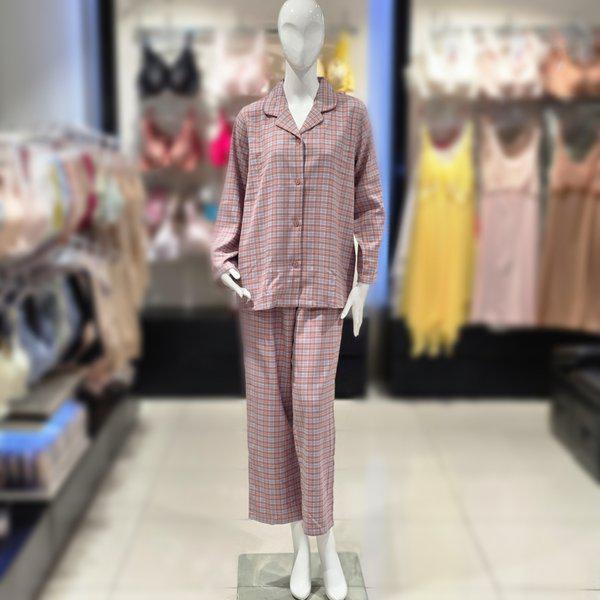 レーヨンポリ 先染めチェックパジャマ(vpa4556w)_s 14,882円