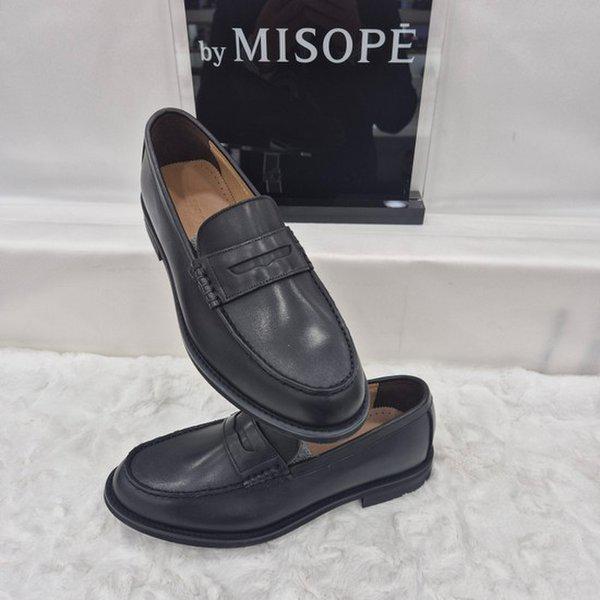 By 男性 クラシック ペニーローファー 122HT439FS005 BLACK 4 JJ