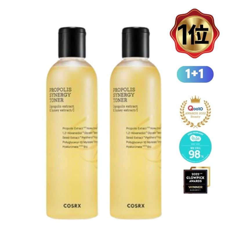 【大容量】1+1フルフィットプロポリスシナジートナー280ml／化粧水トナー黒蜜ハチミツ肌荒れやニキビ 5,075円