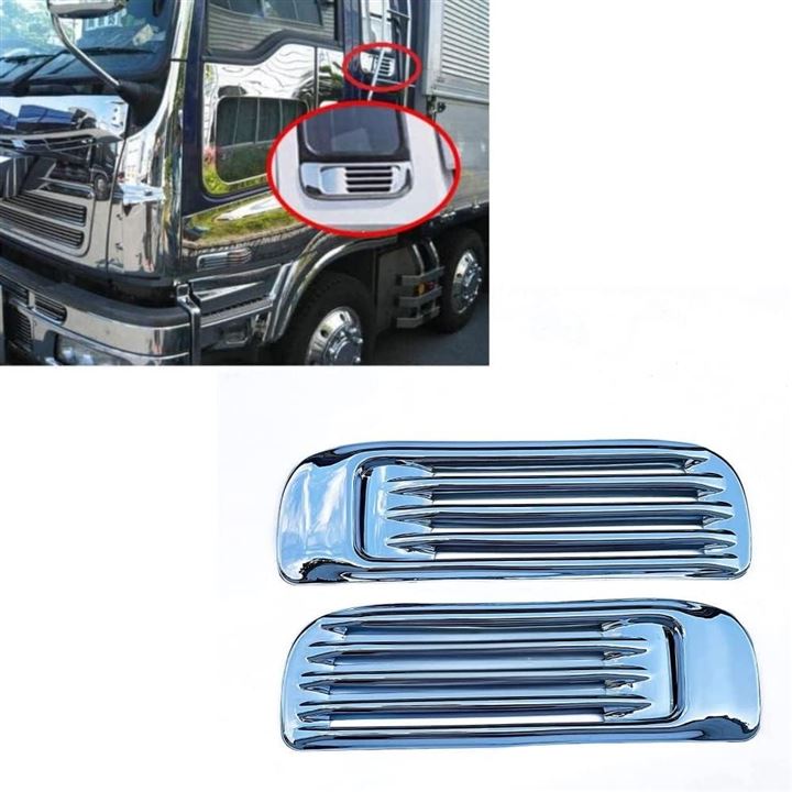 いすゞ ギガ 320フォワード メッキ ベンチレーター ガーニッシュ サイドパネル 大型トラック 外装 左右セット デコトラ