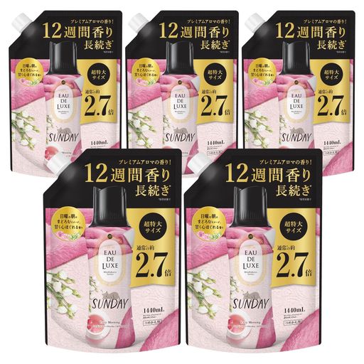 レノア オードリュクス 香り付け専用ビーズ マインドフルネスシリーズ サンデー 詰め替え 1,440ML×5袋 [大容量] [ケース品] 8,358円