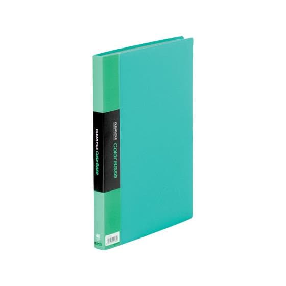 クリアーファイル カラーベースW A4タテ 40ポケット 緑 10冊 キングジム 132CW-G 8,435円