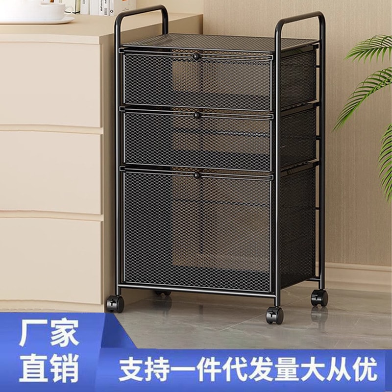 本棚棚床床階建ての多層モバイル車輪付きカートデスクキャビネットシンプルストレージブックケース